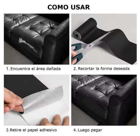 Rollo cuero adhesivo para reparación