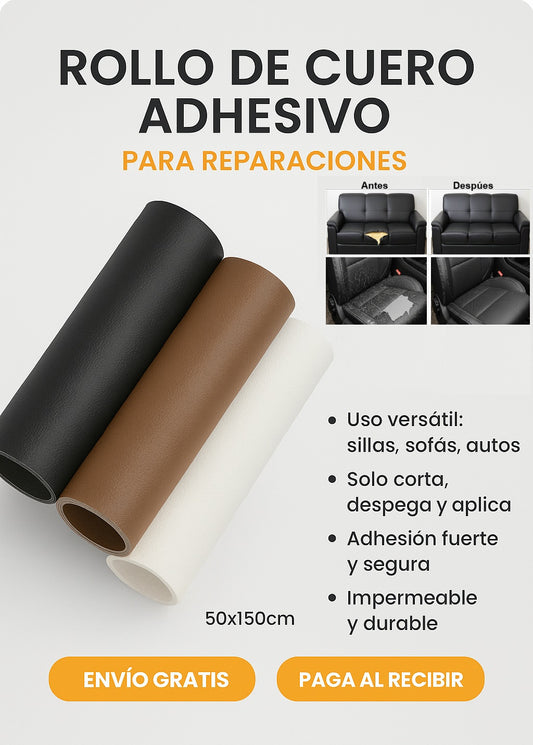 Rollo cuero adhesivo para reparación